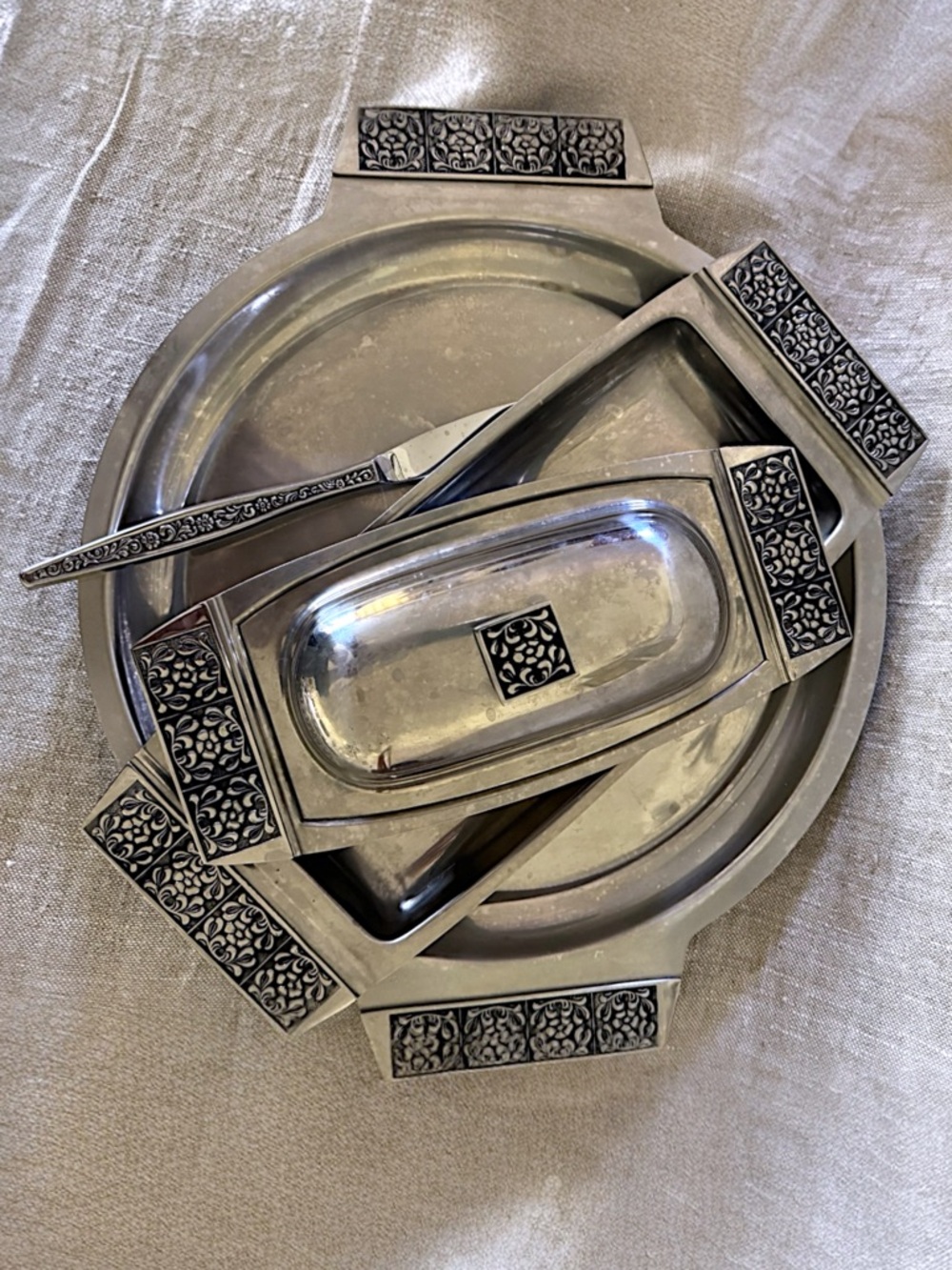 vintage 60s Stanley Roberts Velvet stainless steel